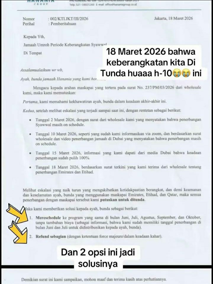 Ratusan Calon Jemaah Datangi Kantor Hanania Travel, Minta Kepastian Refund dan Keberangkatan
